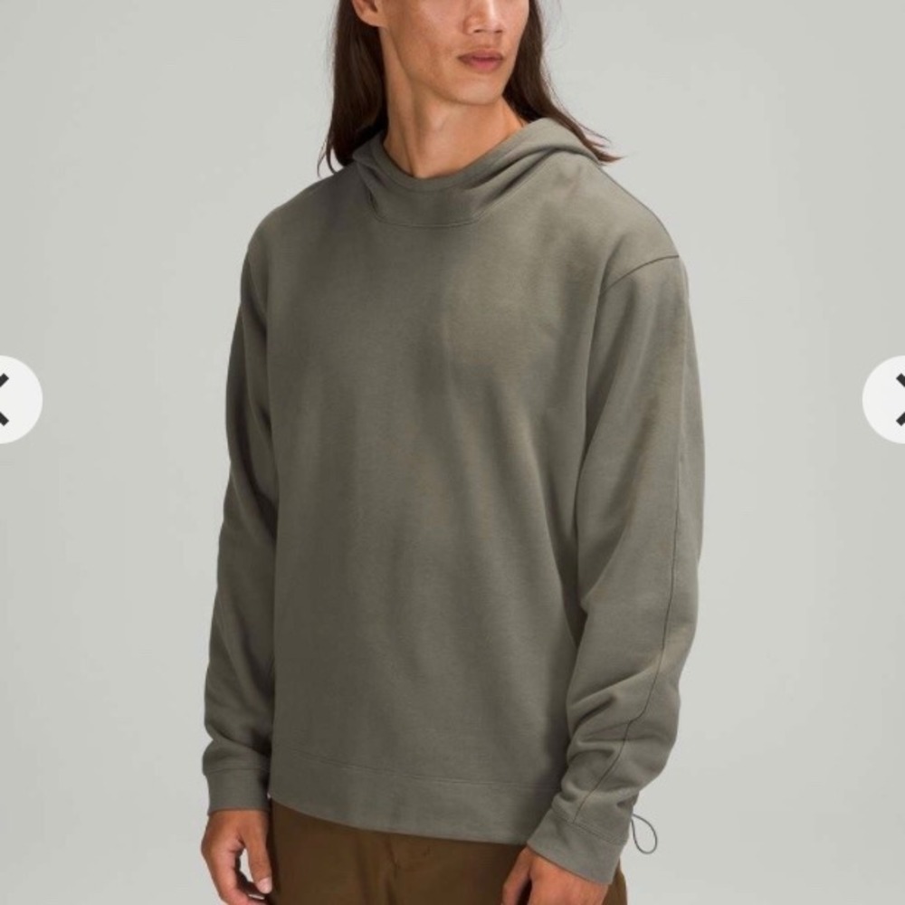 Lululemon French Terry Oversized Hoodie Sweatshirt Size L sage green